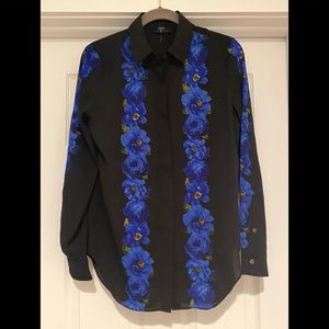 NEW BEAUTIFUL TAHARI BLOUSE WITH FLORAL PRINT